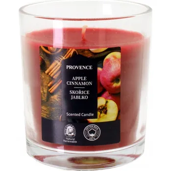 Svíčka Vonná svíčka ve skle PROVENCE 20 hodin skořice a jablko