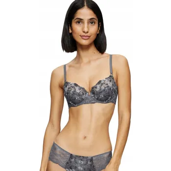 Dámské spodní prádlo Triumph podprsenka s měkkými košíčky šedá velikost 75F