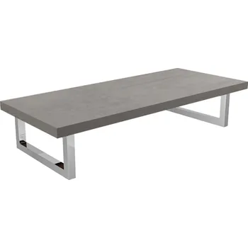 Deska pod umyvadlo CERANO - Koupelnová deska pod umyvadlo Navira - 36 mm + konzole pod desku - betonově šedá - 60 cm