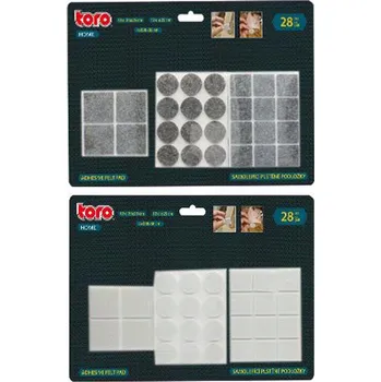 Podložka pod nábytek Ochranné podložky pod nábytek TORO 28ks samolepicí MIX