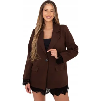 Dámské oblečení Sako Dámské Společenské s krajkovým lemováním