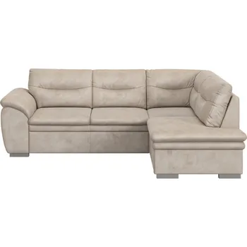 Sedací souprava Béžová rozkládací sedací souprava Faser s úložným prostorem 100% polyester 250 x 88 x 175