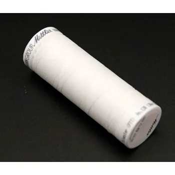 Nit Extra elastická polyesterová nit - bílá - návin 130 m