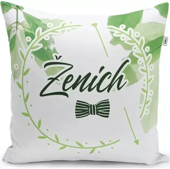 Polštář Sablio Polštář Ženich motýlek: 40x40 cm