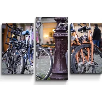 Obraz Sablio Obraz - 3-dílný Městské kolo - 75x50 cm