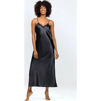 Dámská noční košile Noční košilka Dkaren Abeni Barva: Černá, Velikost: XS