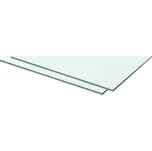 ZBXL Policové desky 2 ks sklo čiré 50 x 25 cm