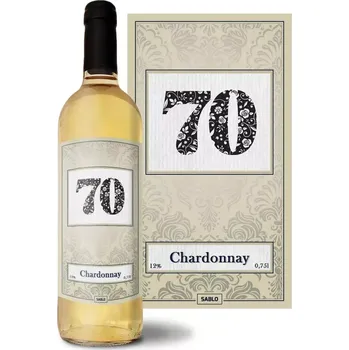 Víno Sablio Bílé víno k 70. narozeninám: 0,75 l