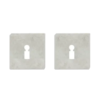 Stavební výplň FSB ASL 12 1704 Rozeta zámková Aluminium Pure, Obyčejný klíč