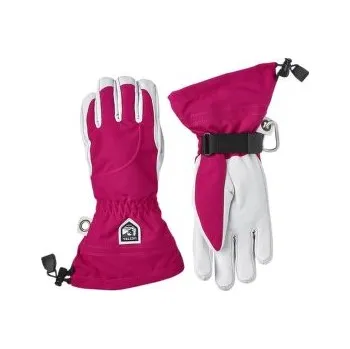 Rukavice Hestra Heli Ski Women Fuchsia/Offwhite fialová 7