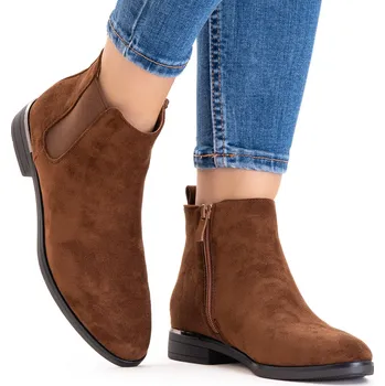 Dámská zimní obuv Wojtyłko dámské kotníkové boty s plochým podpatkem velikost 39