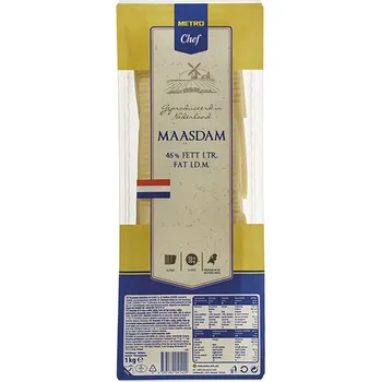 Metro Chef Maasdamer 45 %, plátky 1kg