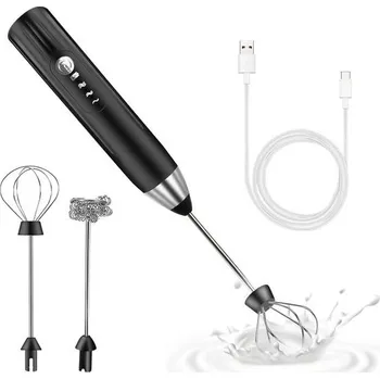 Organizace kuchyně Elektrický napěňovač mléka, USB dobíjecí elektrický napěňovač mléka, elektrický šlehač 3