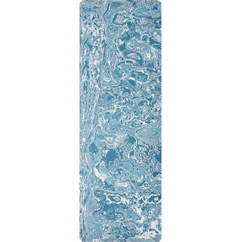 podložka na cvičení 4F Protiskluzová tréninková podložka na jógu 6 mm 183cm MODRÁ