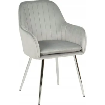 Jídelní židle Židle mivihome šedý velur 1 ks