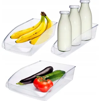 Dóza na potraviny ORGANIZÉRY DO LEDNICE x3 SADA na potraviny, boxy na zeleninu, ovoce, vejce