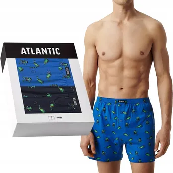 Boxerky Spodní Prádlo Boxerky Atlantic modré, velikost XL