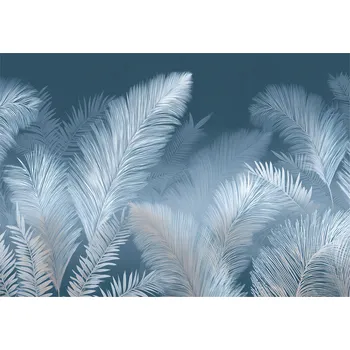 Fototapeta FOTOTAPETA LISTY ABSTRAKCE BÍLÁ LOŽNICE OBÝVACÍ POKOJ TAPETA VLIESOVÁ 150x105