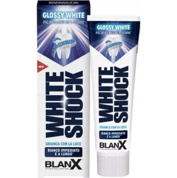 zubní pasta Blanx White Shock bělící zubní pasta s mátovou příchutí 75 ml