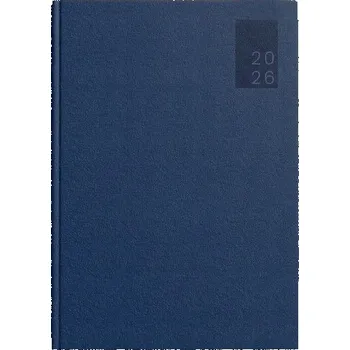 Kalendář Knižkový kalendář A5 2026 Basic, tmavě modrý, denní