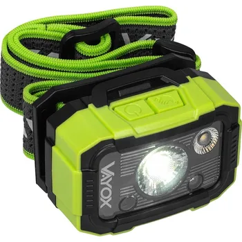 Čelovka VAYOX Akumulátorová odolná čelovka VA0415, 500lm, USB-C NO SIZE ZELENÁ|ČERNÁ