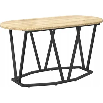 Obývací pokoj Konferenční stolek VidaXL oválný 80 x 40,5 x 40 cm, dub sonoma