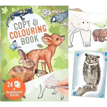 omalovánky TOP MODEL Zvířátka Omalovánka Šablona 12178