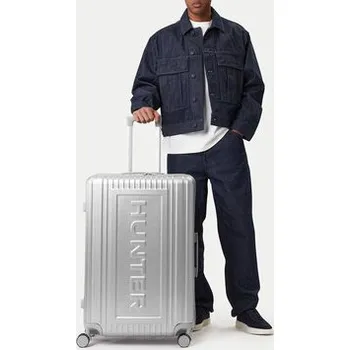 Velký kufr Hunter CEO-HUNTER-L-002-08-SILVER Stříbrná NOSIZE