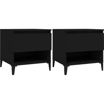 Konferenční stolek Stolek VidaXL je obdélníkový, 50 x 46 x 50 cm, černý