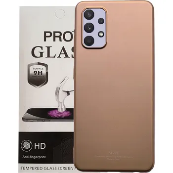 Pouzdro na mobilní telefon Zadní Kryt Audioimp pro Samsung Galaxy A32 4G zlatý
