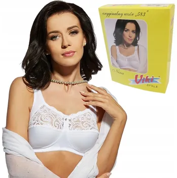 Podprsenka VIKI 583 Podprsenka NINA měkká velká BÍLÁ 75G