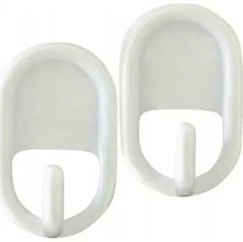 Věšák Plastové samolepicí háčky TORO 2ks