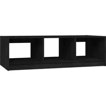 Konferenční stolek Konferenční stolek, černý, 110x50x34 cm, masivní borovicové dřevo