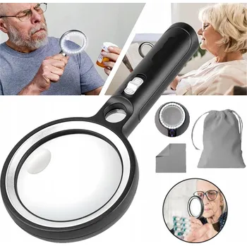 IP kamera Lupa černá 10x 20x 45x s LED podsvícením