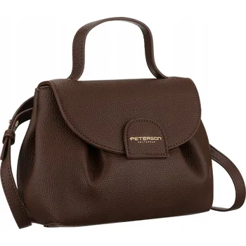 Kabelka Dámská kabelka přes rameno z eko kůže Peterson crossbody hnědá