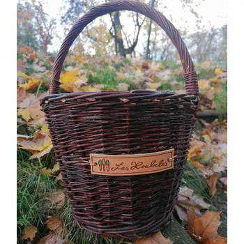 Nákupní košík Proutěný koš na houby - kulatý, střední