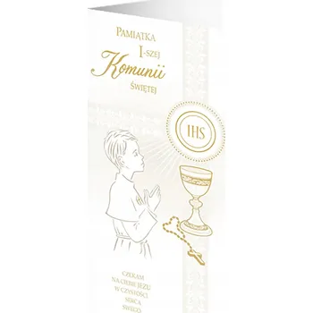 Přání na svaté přijímání Památka svatého přijímání pro chlapce - K Prvnímu Svatému Přijímání přáníčka