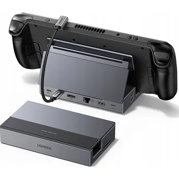 USB hub Dokovací stanice UGREEN 9 v 1 USB 3.2 4K s USB porty a Ethernetem