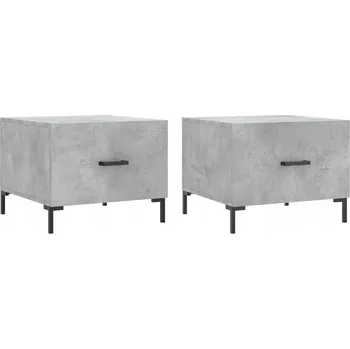 Konferenční stolek Konferenční stolek VidaXL 829405 čtvercový 50 x 50 x 40 cm, odstíny šedé