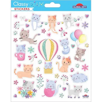 samolepka Samolepky GG CLS 210103 Cats and flowers