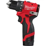MILWAUKEE M12 kompaktní bezuhlíkový šroubovák (M12BLDDRC -202C)