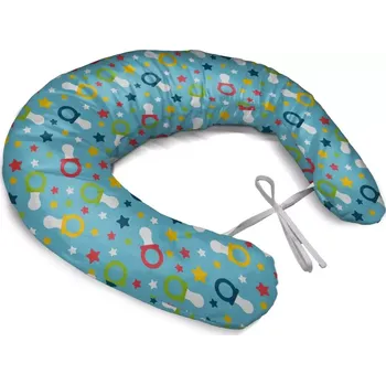 Polštář Sablio Těhotenský polštář Dudlíky a hvězdičky