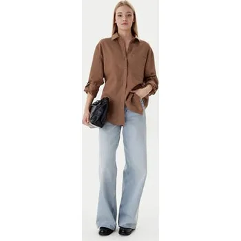 Pánská košile Calvin Klein Jeans Košile LV044E195G Hnědá Regular Fit XS