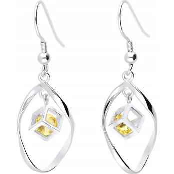 Náušnice STŘÍBRNÉ NÁUŠNICE DLOUHÉ VISACÍ STŘÍBRO O RYZOSTI 925 RHODIOVANÉ