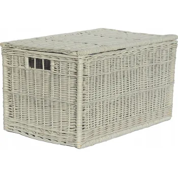 Koš na prádlo Univerzální koš proutěný bílý