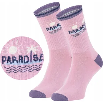 Pánské ponožky Barevné ponožky Zooksy Ponožky s motivem palmy, vícebarevné, velikost 41-46