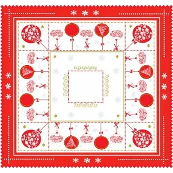 Obraz Ubrousek bavlna, voskované plátno, len, organza, papír, polyester, žakár 70 cm x 70 cm