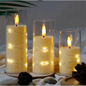 Svíčka SVÍČKA ELEKTRICKÁ VLOŽKA DO HŘBITOVNÍCH SVÍČEK SVÍČKA EFEKT PLAMENE HŘBITOVNÍ SVÍČKA 20 CM