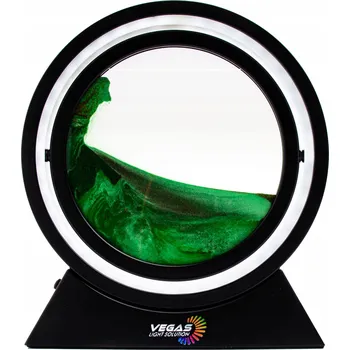 Lampička LED lampička přesýpací hodiny s pohyblivým pískem, otočná, USB