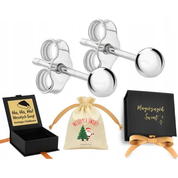 Náušnice STŘÍBRNÉ NÁUŠNICE KULIČKY MALÉ DROBNÉ 3 MM HELIXY 925